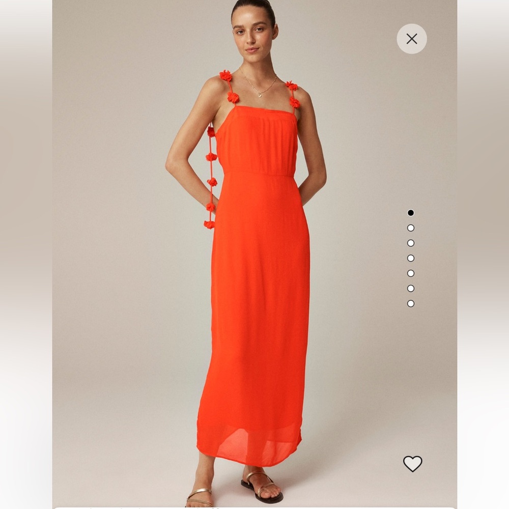 NWT JCREW Collection rosette-strap sheath dress in chiffon SIZE 12